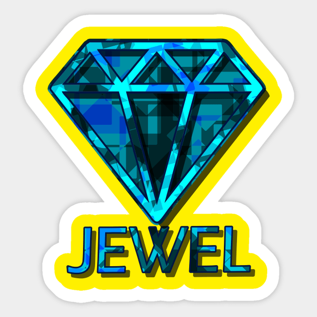 Jewel Sticker by Capturedtee